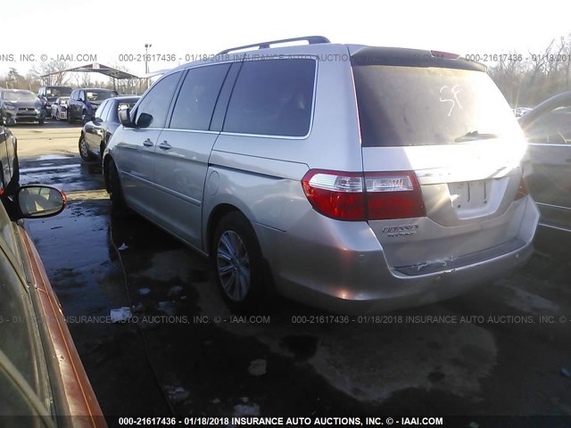 5FNRL38856B116833 - 2006 HONDA ODYSSEY TOURING SILVER photo 3