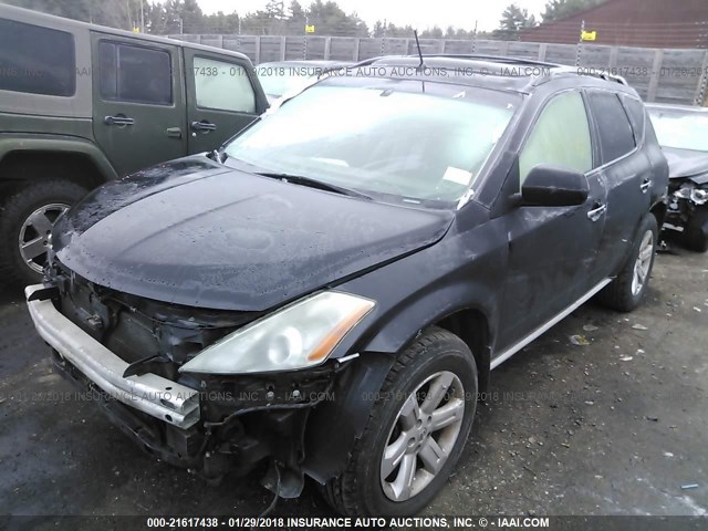 JN8AZ08W47W611972 - 2007 NISSAN MURANO SL/SE/S BLACK photo 2