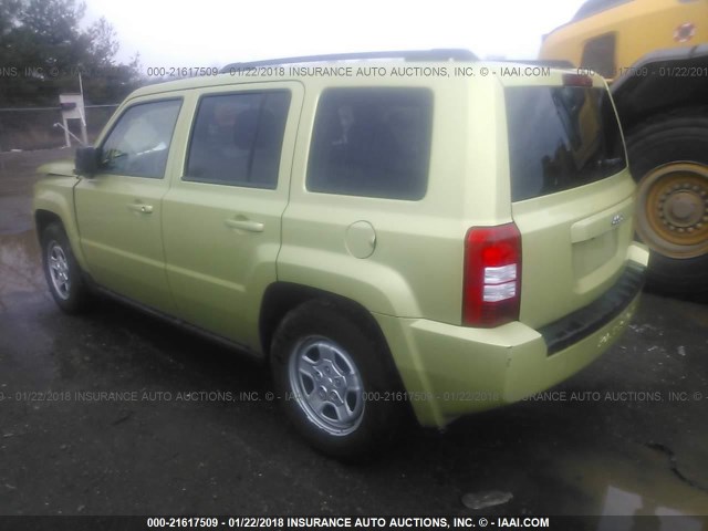 1J4NT2GA7AD504878 - 2010 JEEP PATRIOT SPORT GREEN photo 3