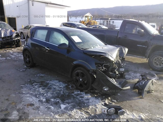 1G1JE6SB9F4161545 - 2015 CHEVROLET SONIC LTZ BLACK photo 1