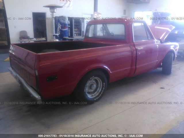 CS139A854272 - 1969 CHEVROLET C10 RED photo 4