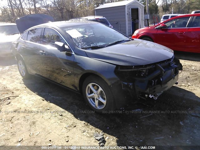 1G1ZB5ST7HF289532 - 2017 CHEVROLET MALIBU LS ნაცრისფერი ფოტო 1
