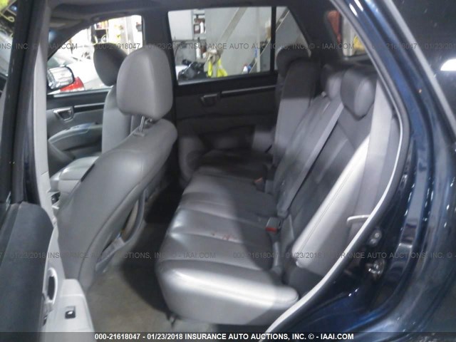 5NMSH73E57H001916 - 2007 HYUNDAI SANTA FE SE/LIMITED BLUE photo 8