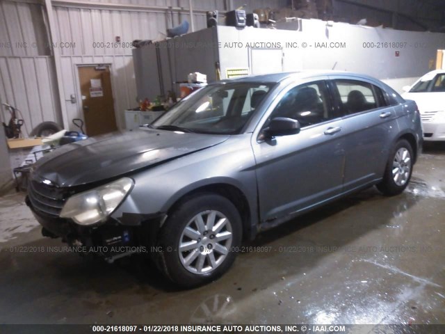 1C3CC4FB9AN115628 - 2010 CHRYSLER SEBRING TOURING SILVER photo 2