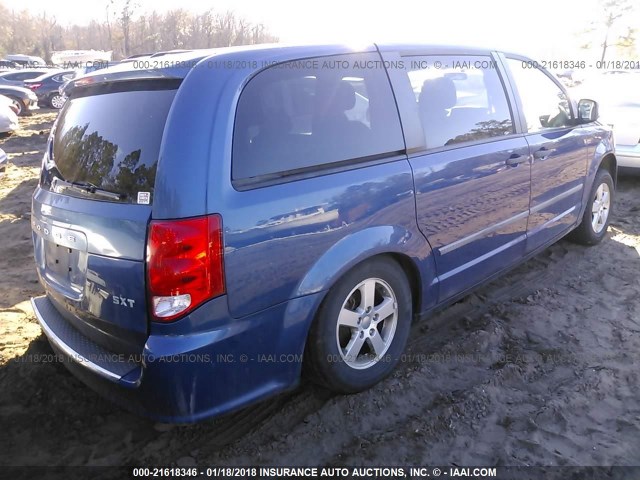 2D4RN4DG0BR600245 - 2011 DODGE GRAND CARAVAN EXPRESS BLUE photo 4