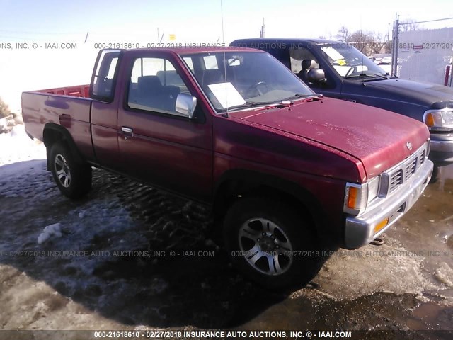 1N6SD16Y3TC337911 - 1996 NISSAN TRUCK KING CAB SE/KING CAB XE RED photo 1