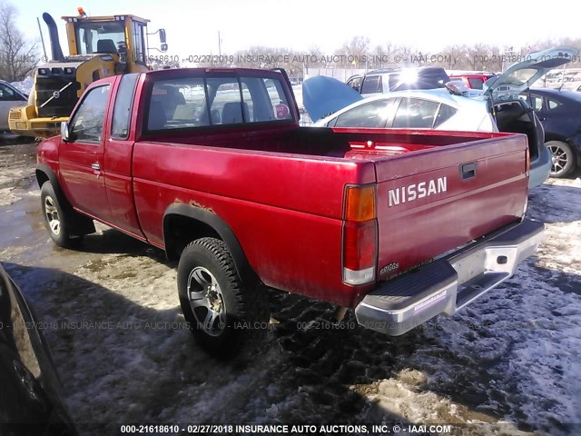 1N6SD16Y3TC337911 - 1996 NISSAN TRUCK KING CAB SE/KING CAB XE RED photo 3