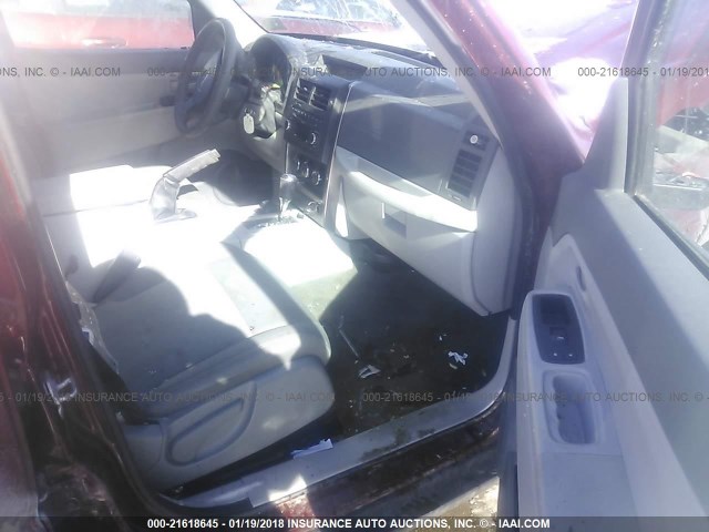 1J8GN28KX8W133366 - 2008 JEEP LIBERTY SPORT 栗色 照片 5