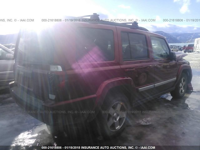 1J4RG4GK8AC153625 - 2010 JEEP COMMANDER SPORT Կարմիր լուսանկար 4