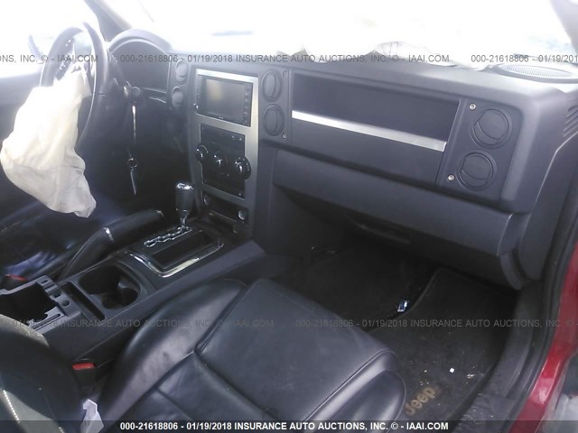 1J4RG4GK8AC153625 - 2010 JEEP COMMANDER SPORT Կարմիր լուսանկար 5