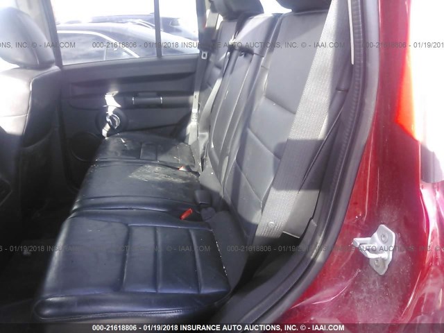 1J4RG4GK8AC153625 - 2010 JEEP COMMANDER SPORT Կարմիր լուսանկար 8