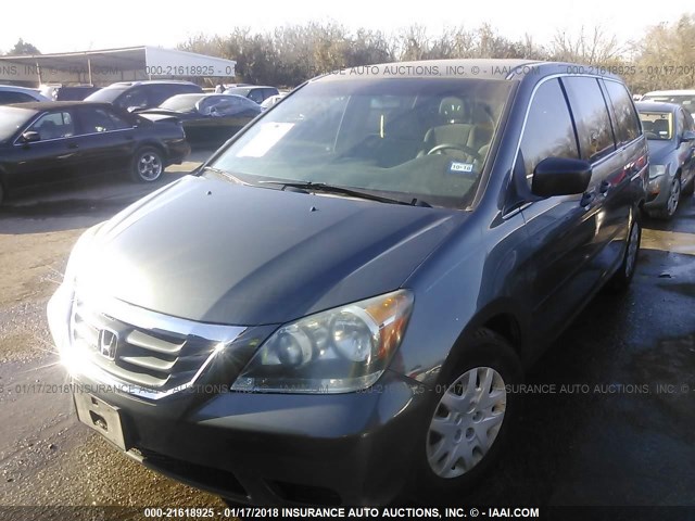 5FNRL38268B071125 - 2008 HONDA ODYSSEY LX GRAY photo 2