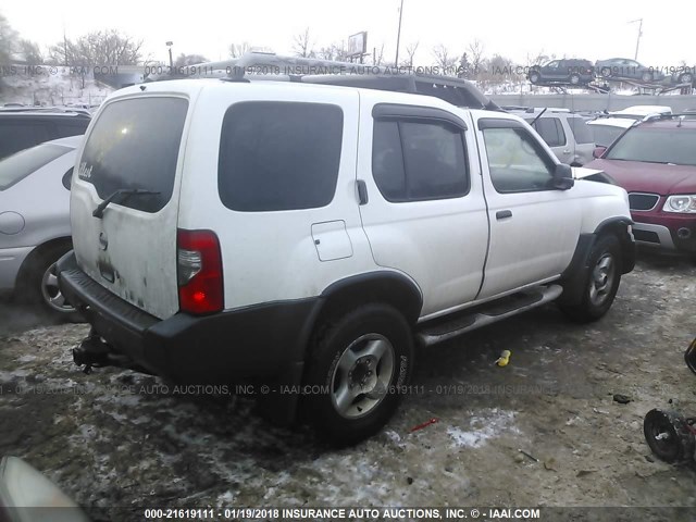 5N1ED28Y32C506399 - 2002 NISSAN XTERRA XE/SE WHITE photo 4