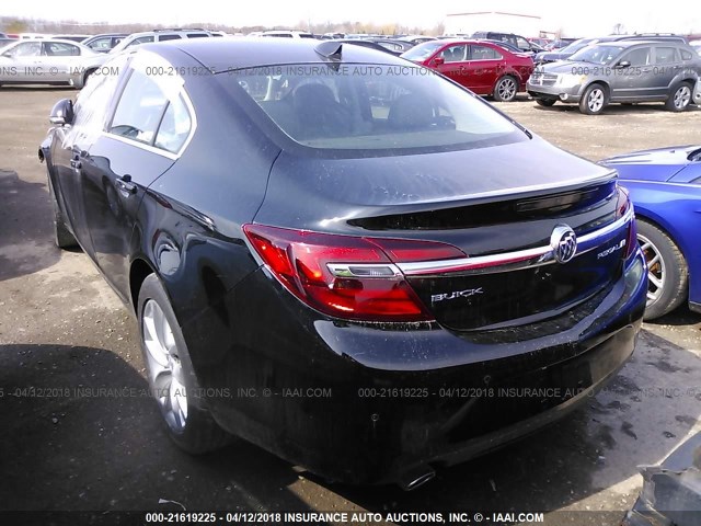 2G4GN5EX9F9295662 - 2015 BUICK REGAL PREMIUM BLACK photo 3