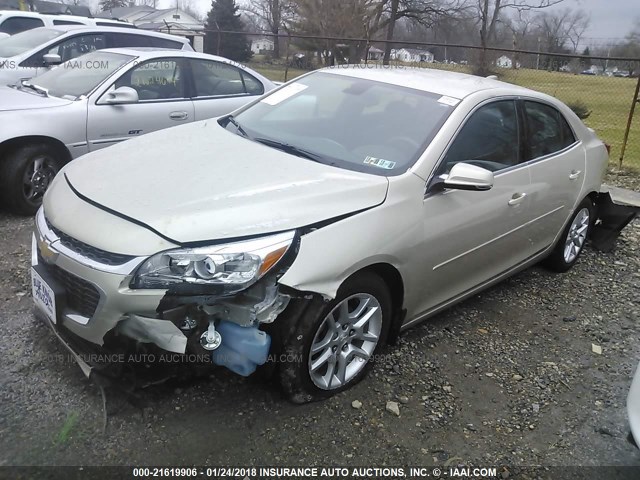1G11C5SL3FF344999 - 2015 CHEVROLET MALIBU 1LT 金色 照片 2
