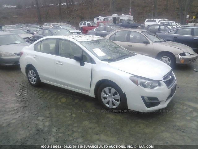 JF1GJAA67GG008785 - 2016 SUBARU IMPREZA WHITE photo 1