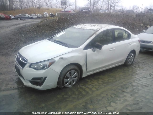 JF1GJAA67GG008785 - 2016 SUBARU IMPREZA WHITE photo 2