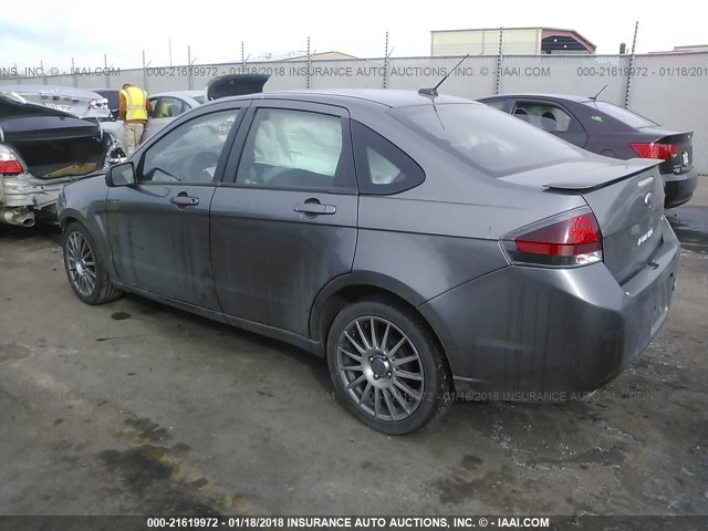 1FAHP3GNXAW249170 - 2010 FORD FOCUS SES GRAY photo 3