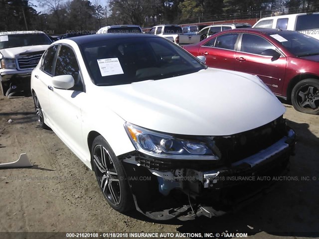 1HGCR2F58GA175460 - 2016 HONDA ACCORD SPORT თეთრი ფოტო 1