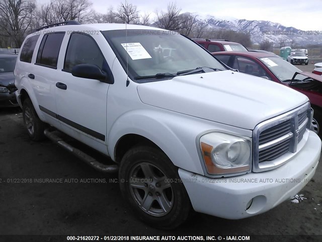 1D4HB48N36F136068 - 2006 DODGE DURANGO SLT WHITE photo 1