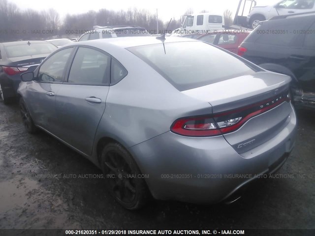 1C3CDFGB0GD816600 - 2016 DODGE DART GT SPORT SILVER photo 3