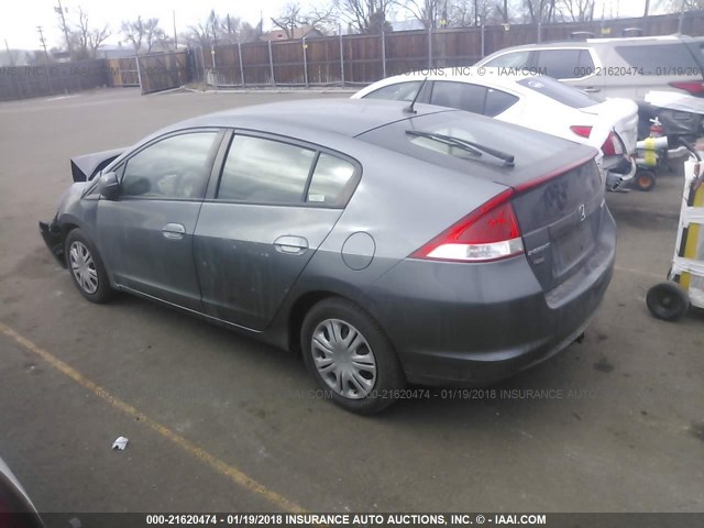 JHMZE2H39BS003617 - 2011 HONDA INSIGHT GRAY photo 3