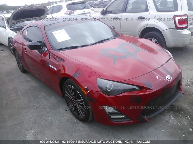 JF1ZNAA18D1731576 - 2013 TOYOTA SCION FR-S RED photo 1