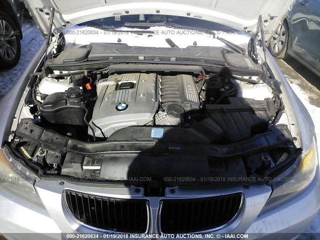 WBAVB17546NK35260 - 2006 BMW 325 I AUTOMATIC SILVER photo 10