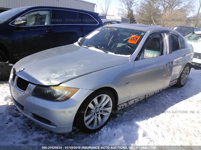 WBAVB17546NK35260 - 2006 BMW 325 I AUTOMATIC SILVER photo 2