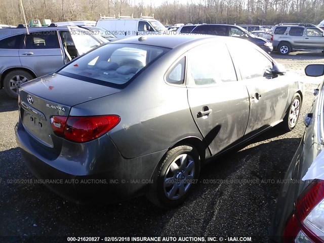 KMHDU46DX8U359671 - 2008 HYUNDAI ELANTRA GLS/SE/LIMITED GRAY photo 4