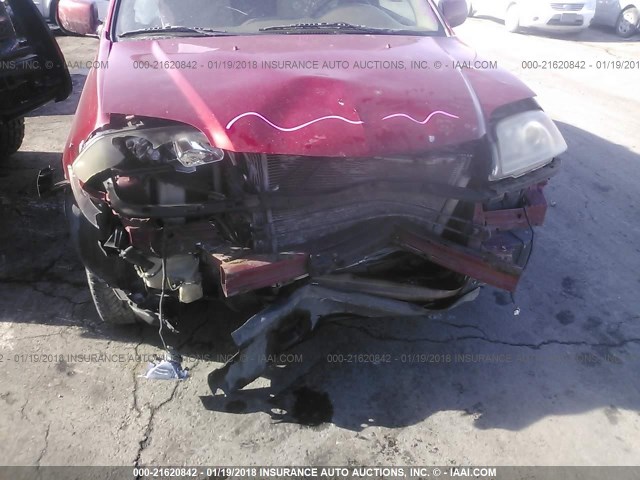 2HNYD18614H522878 - 2004 ACURA MDX TOURING RED photo 6