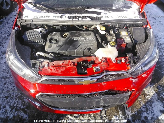 KL8CD6SA5GC602131 - 2016 CHEVROLET SPARK 1LT Красный фото 10