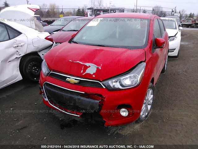 KL8CD6SA5GC602131 - 2016 CHEVROLET SPARK 1LT Красный фото 2