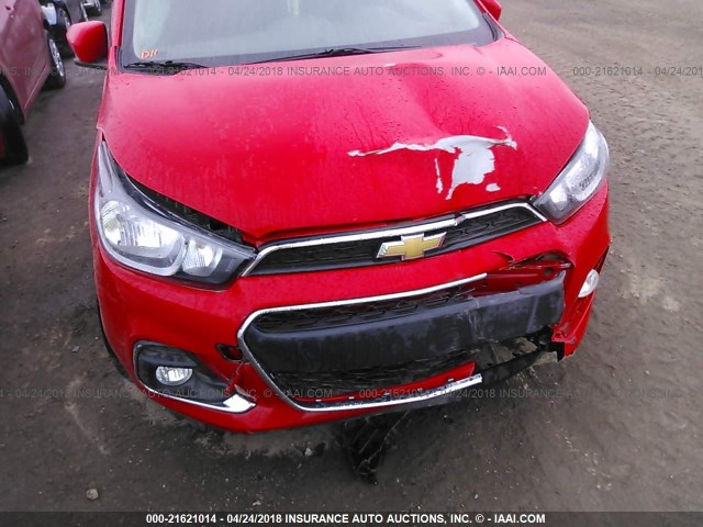 KL8CD6SA5GC602131 - 2016 CHEVROLET SPARK 1LT Красный фото 6