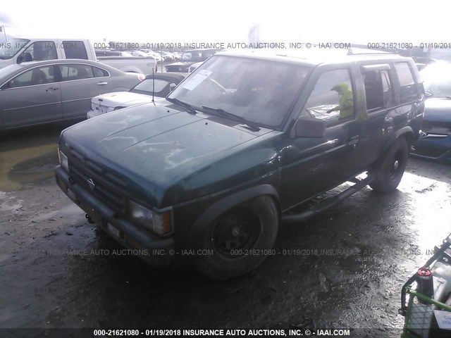 JN8HD17Y6SW062824 - 1995 NISSAN PATHFINDER LE/SE/XE GREEN photo 2