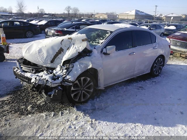 1HGCR2F56FA248971 - 2015 HONDA ACCORD SPORT 白色 照片 2