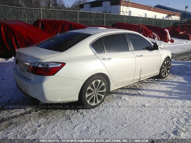 1HGCR2F56FA248971 - 2015 HONDA ACCORD SPORT 白色 照片 4