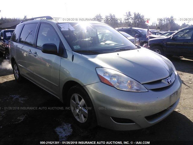 5TDZK23C08S170306 - 2008 TOYOTA SIENNA CE/LE GREEN photo 1