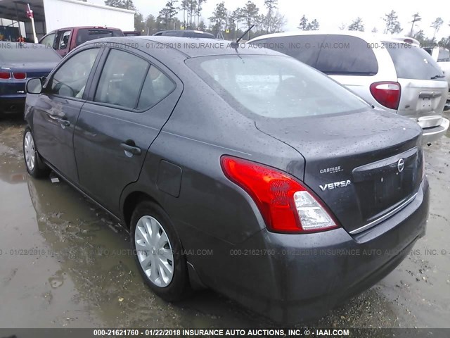 3N1CN7AP3FL892892 - 2015 NISSAN VERSA S/S PLUS/SV/SL GRAY photo 3