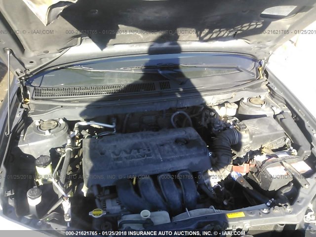 2T1KR32E96C582624 - 2006 TOYOTA COROLLA MATRIX XR GRAY photo 10