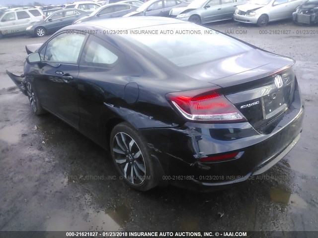 2HGFG3B01FH528902 - 2015 HONDA CIVIC EXL BLACK photo 3