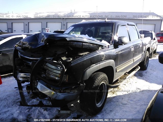 2GCEK13T861215425 - 2006 CHEVROLET SILVERADO K1500 BLACK photo 2