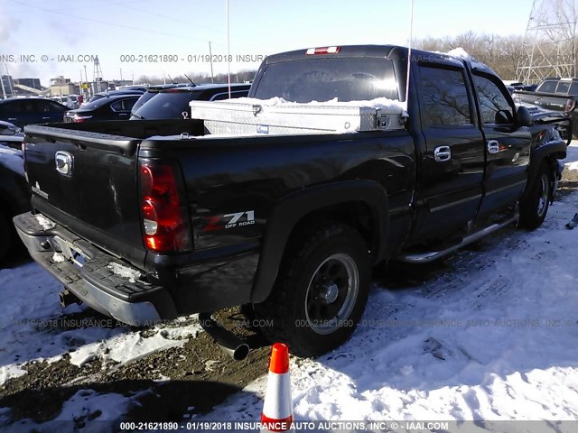 2GCEK13T861215425 - 2006 CHEVROLET SILVERADO K1500 BLACK photo 4