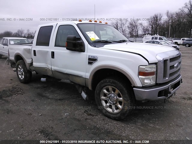 1FTSW21R58ED81570 - 2008 FORD F250 SUPER DUTY WHITE photo 1