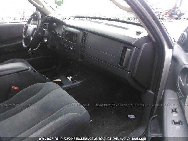 1D7HG48N34S545499 - 2004 DODGE DAKOTA QUAD SLT SILVER photo 5