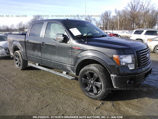 1FTFW1EFXCFB12589 - 2012 FORD F150 SUPERCREW BLACK photo 1