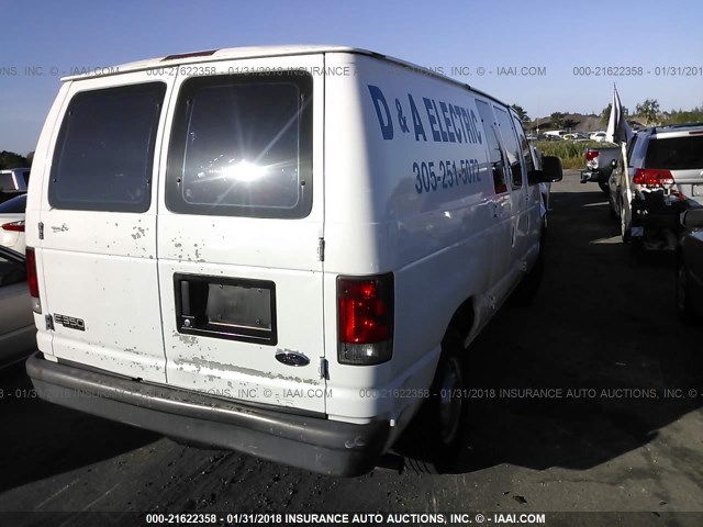 1FTSE34LX4HA50461 - 2004 FORD ECONOLINE E350 SUPER DUTY VAN WHITE photo 4