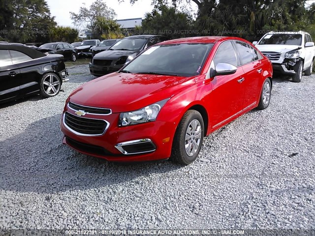 1G1PC5SH6G7191164 - 2016 CHEVROLET CRUZE LIMITED LS RED photo 2