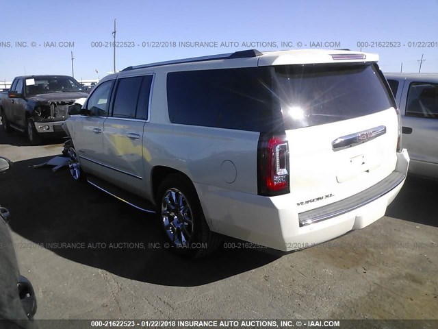 1GKS2JKJ6FR161458 - 2015 GMC YUKON XL DENALI WHITE photo 3