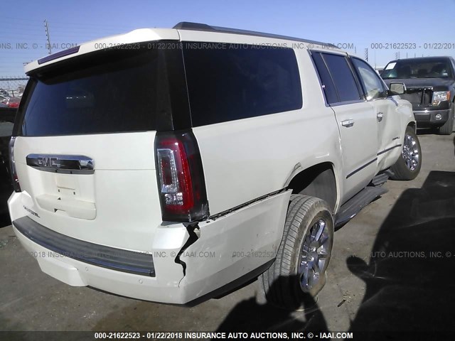 1GKS2JKJ6FR161458 - 2015 GMC YUKON XL DENALI WHITE photo 4